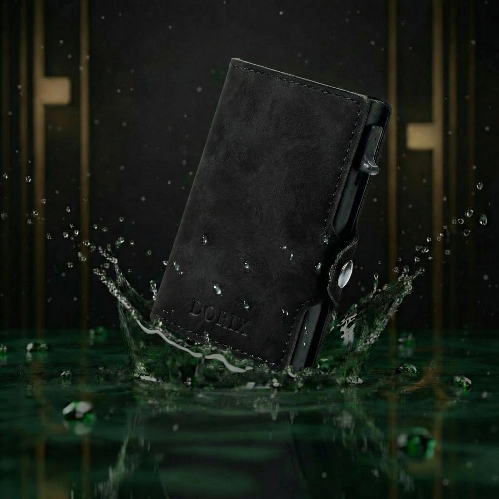 RFID Leather wallet (Black)