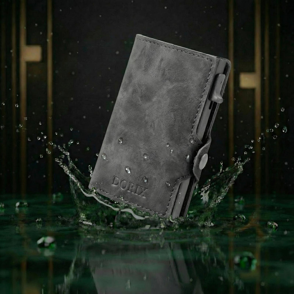 RFID Leather wallet (Gray)