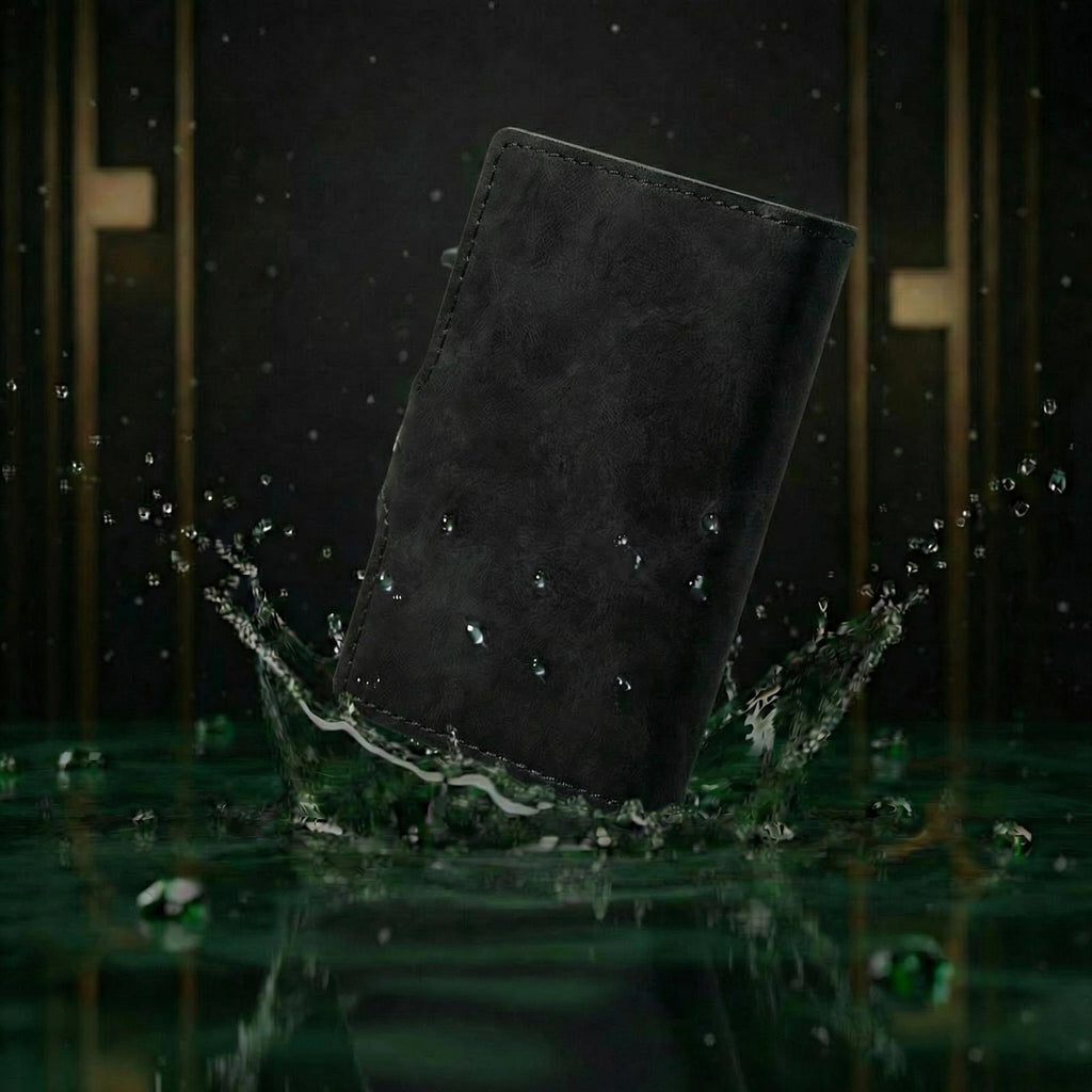 RFID Leather wallet (Black)